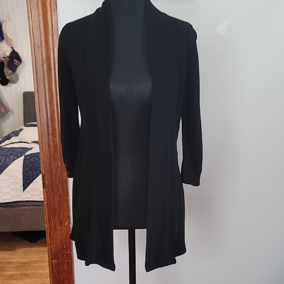 White House Black Market Sweaters - White House Black Market Black Knit Cardigan